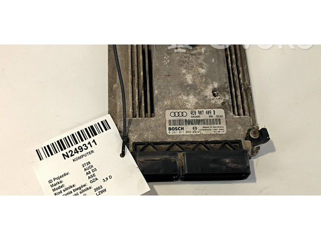Řídící jednotka 4E0907409B, 0281011099   Audi A8 S8 D3 4E 2003