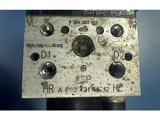 Блок управления АБС 0265202412 Mercedes-Benz A W168