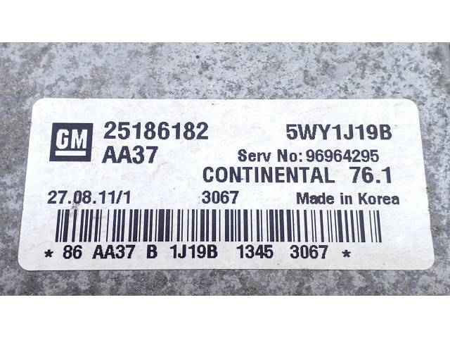 Řídící jednotka 25186182 Chevrolet Cruze 2011