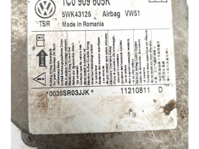 Блок подушек безопасности 1C0909605K, 5WK43125 Skoda Fabia Mk2 (5J)