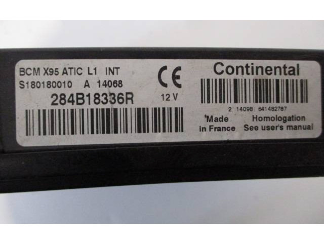 Блок комфорта 284B18336R, S180180010 Renault Megane III