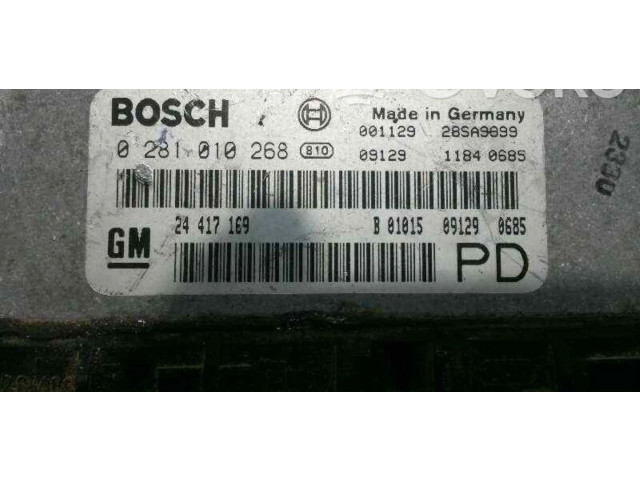 Řídící jednotka 0281010268 Opel Zafira A
