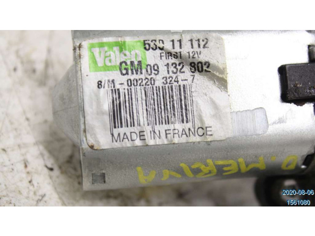Моторчик заднего дворника 09132802, 53011112 Opel Meriva A