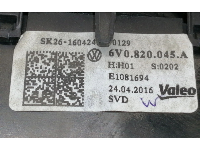 Модуль блока управления кондиционером 6V0820045A, E1081694   Skoda Fabia Mk3 (NJ)