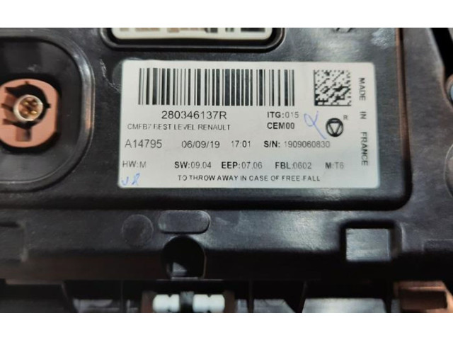 Дисплей    280346137R   Renault Clio V