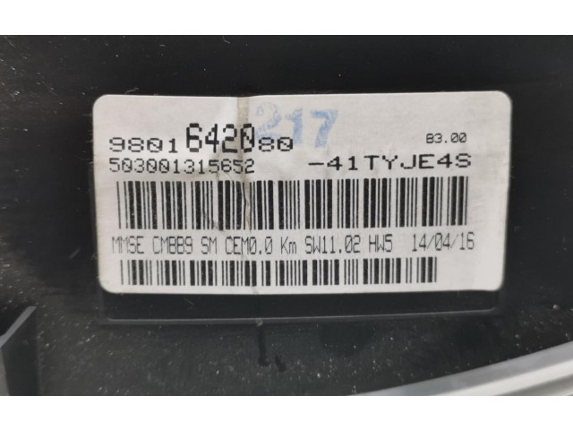 Přístrojová deska Citroen Berlingo 2015 9801642080