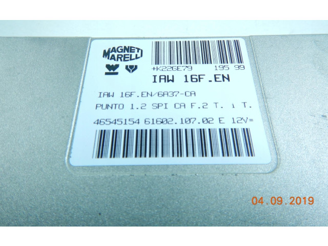 Řídící jednotka 46545154, 46545154 Fiat Punto (199) 2011