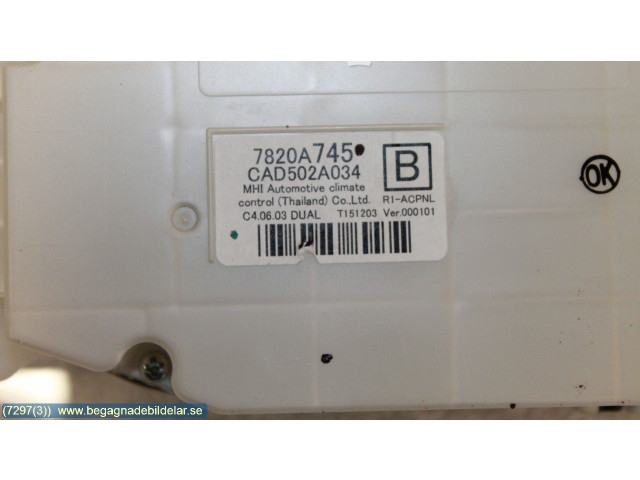 Блок управления климат-контролем 7820A745 Mitsubishi L200