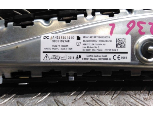 Подушка безопасности в сиденье A4538601902, A4538601902   Renault Twingo III