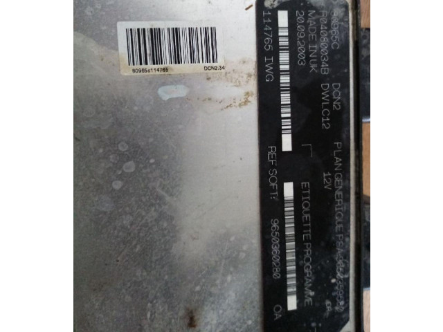 Řídící jednotka 9650360280   Citroen Berlingo 1996