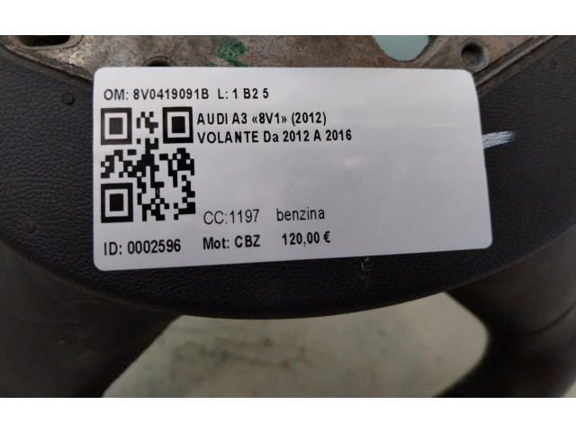 Руль Audi A3 S3 8V 2013 - 2019 года 8V0419091B, 8V0419091B