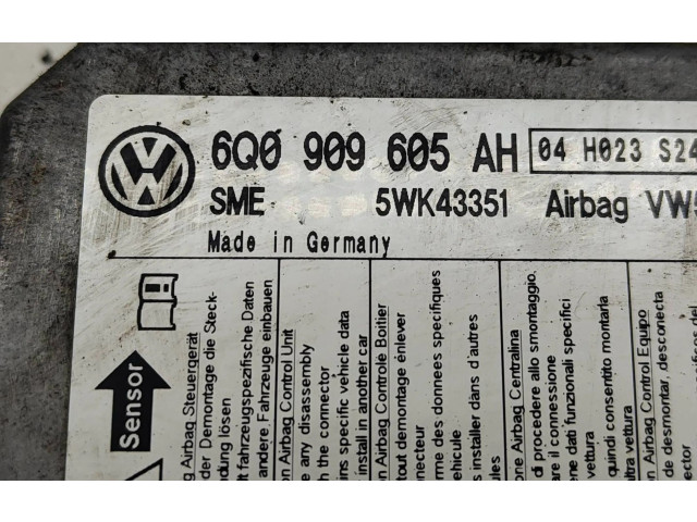 Блок подушек безопасности 6Q0909605AH, 04H023   Volkswagen Caddy
