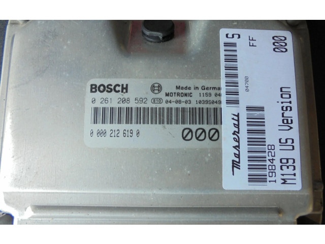 Řídící jednotka 0261208592 Maserati Quattroporte 2005