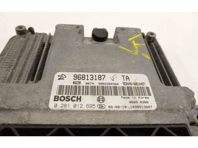 Блок управления двигателя 96813187, 0281012695 Chevrolet Captiva Z20S