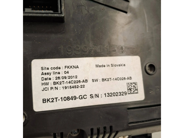 Панель приборов BK2T10849GC, 13202329 Dacia Sandero