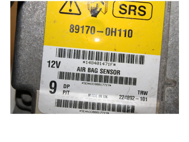 Блок подушек безопасности 89170-0H110   Peugeot 108