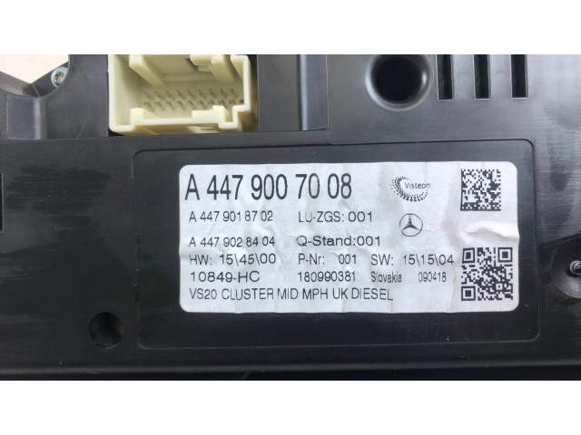Панель приборов A4479007008, A4479028404   Mercedes-Benz Vito Viano W447       