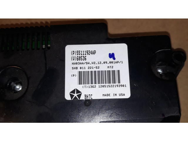 Блок управления климат-контролем 55111924AP, 60536 Jeep Grand Cherokee