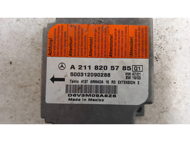 Блок подушек безопасности A2118205785, 500312090288   Mercedes-Benz E W211