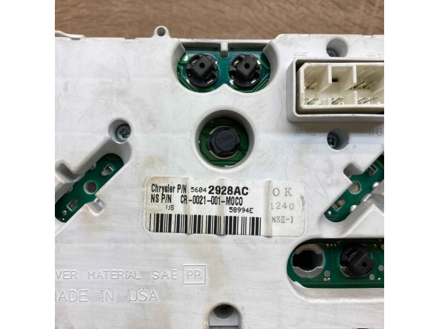 Панель приборов 56042928AC, ForPetrolRHD Jeep Grand Cherokee (WJ)