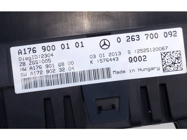 Панель приборов A1769000101, 0263700092 Mercedes-Benz A W176