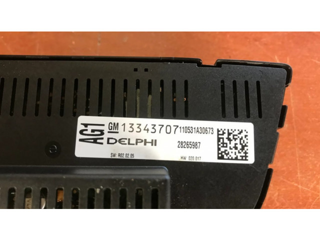 Блок управления климат-контролем 13343707 Opel Meriva B