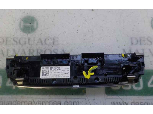 Блок управления климат-контролем 83A820043JIMJ, 83A820043J Audi A1
