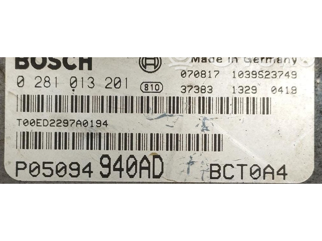 Řídící jednotka 0281013201, 0281013201 Dodge Caliber 2008
