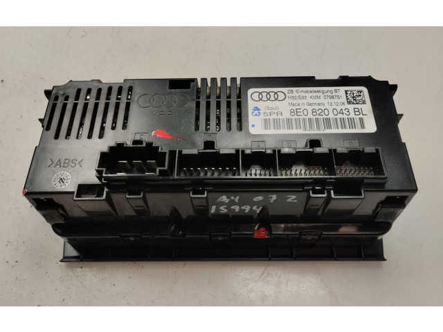 Блок управления климат-контролем 8E0820043BL   Audi A4 Allroad