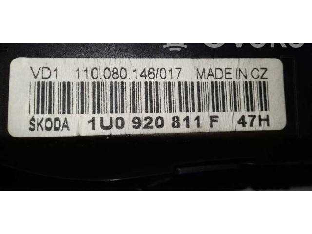 Панель приборов 1U0920811F, 110080146017 Skoda Octavia Mk1 (1U)