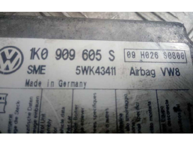 Блок подушек безопасности 1K0909605S Skoda Octavia Mk2 (1Z)