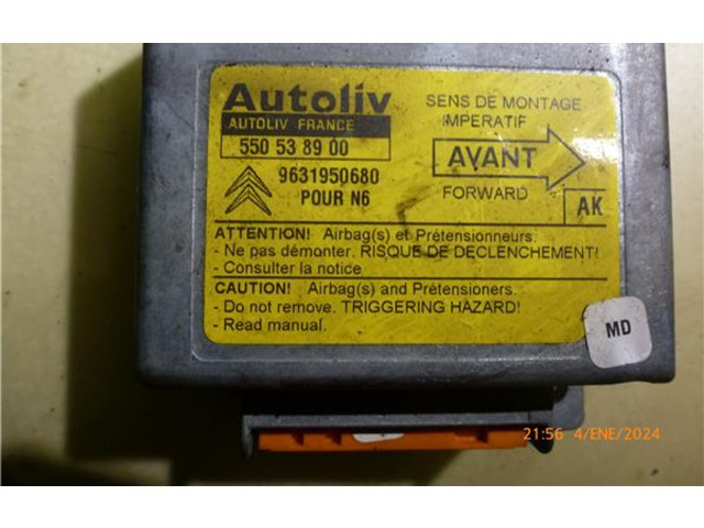 Блок подушек безопасности 550538900, 9631950680 Citroen Xsara