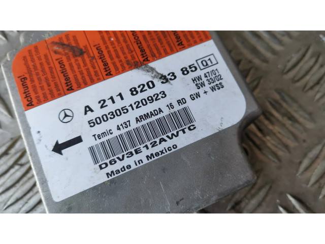 Блок подушек безопасности A2118203385   Mercedes-Benz E W211