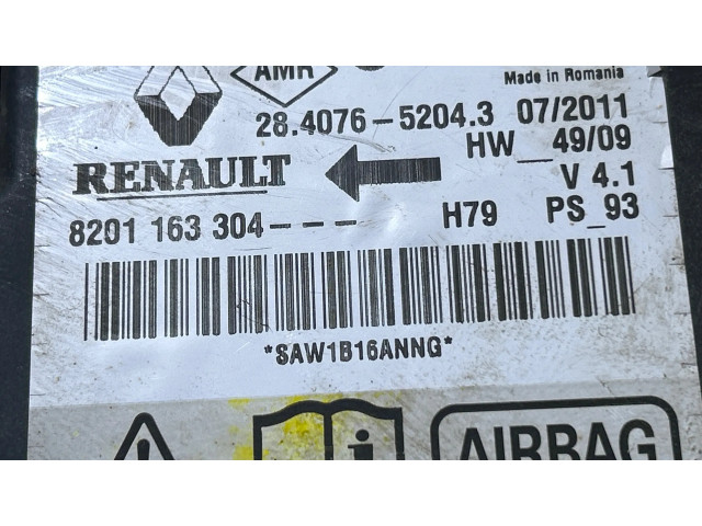 Блок подушек безопасности 8201163304, 28407652043 Dacia Duster
