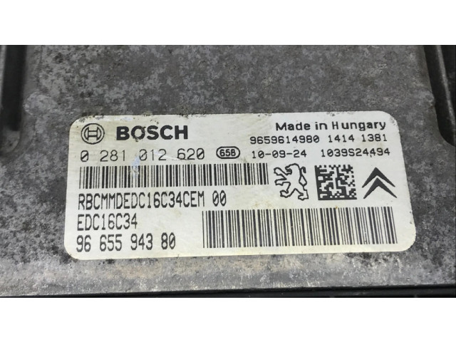 Řídící jednotka 0281012620, 9665594380 Citroen Berlingo 2014