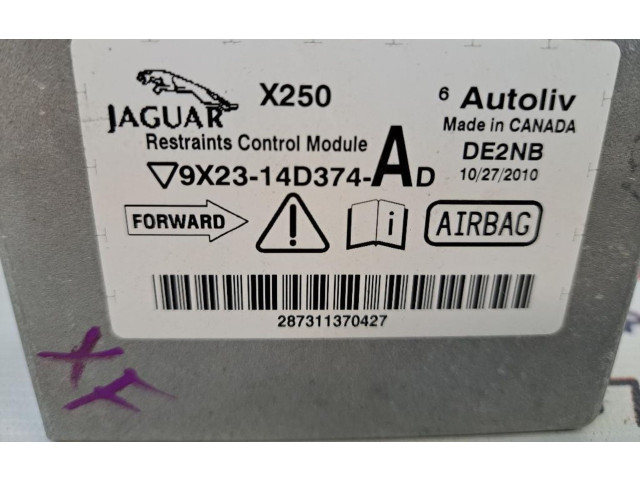 Блок подушек безопасности 9X23-14D374-AD, 9X23-14D374-AD Jaguar XF X250