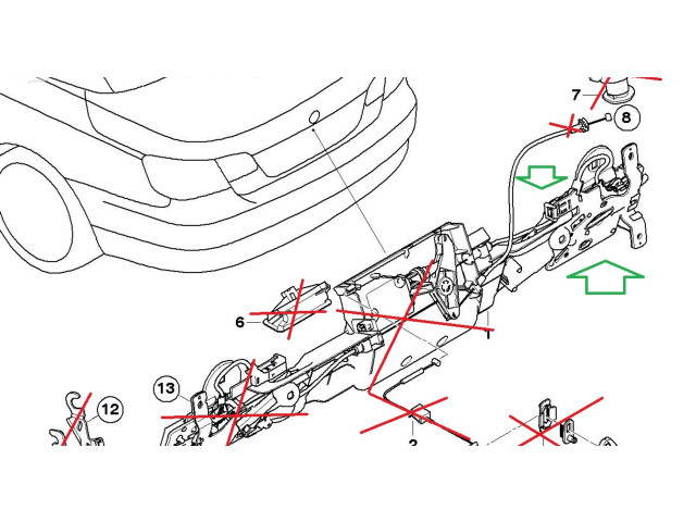 Замок багажника 7372801, 51247372801 BMW M4 F82 F83 2014-2020 года