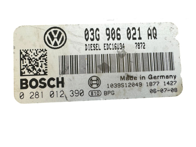 Řídící jednotka 03G906021AQ, 1039S12049   Volkswagen Caddy 2006
