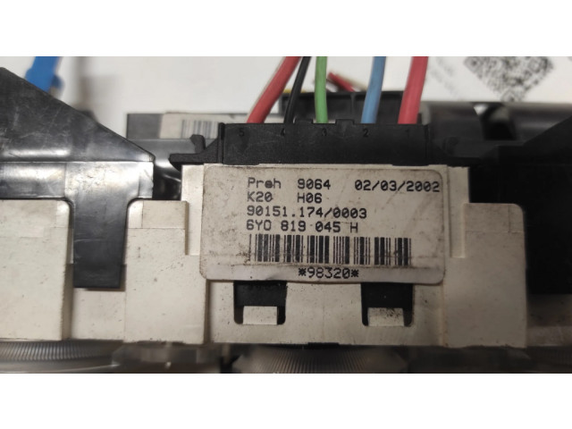 Блок управления климат-контролем 901511740003, 6Y0819045H Skoda Fabia Mk1 (6Y)