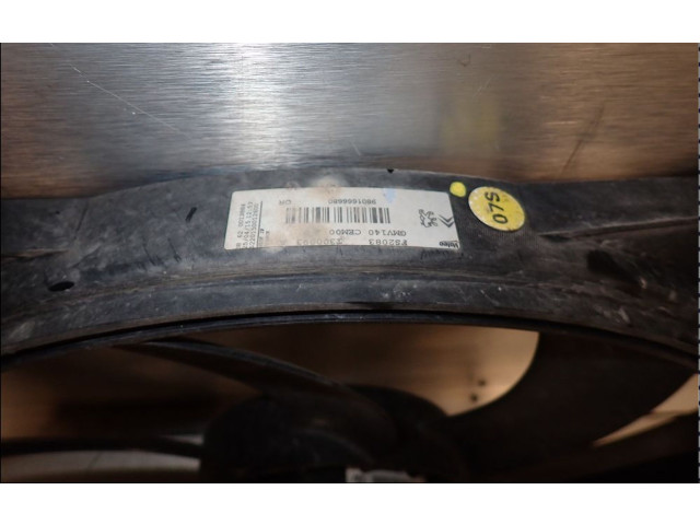 Вентилятор радиатора 9801666680 Peugeot 2008 I