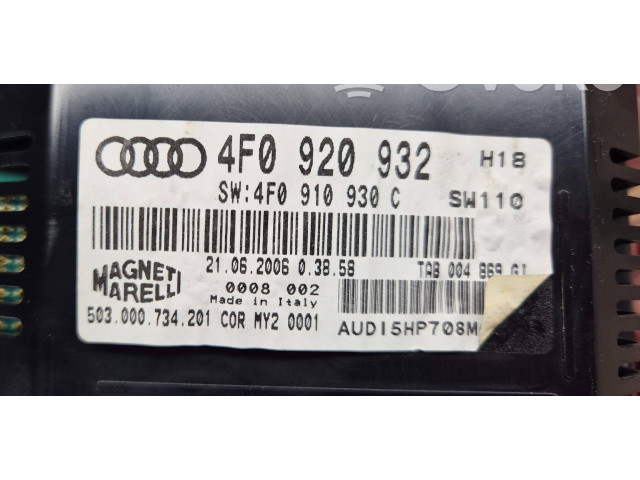 Панель приборов 4F0920932, 4F0910930C Audi A6 S6 C6 4F