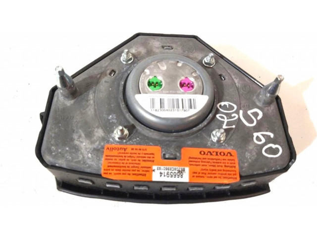 Подушка безопасности водителя 8665914 Volvo S60