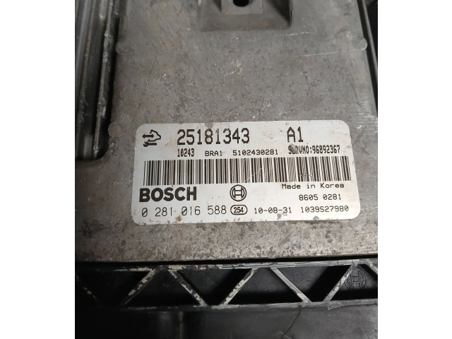 Блок управления двигателя 25181343, 5102430281   Chevrolet Captiva