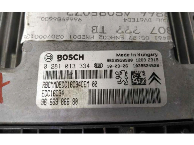 Řídící jednotka 9666986680 Peugeot 3008 I