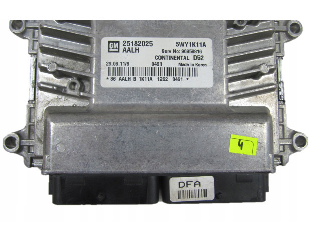 Řídící jednotka 25182025, 5WY1K11A Chevrolet Spark 2013