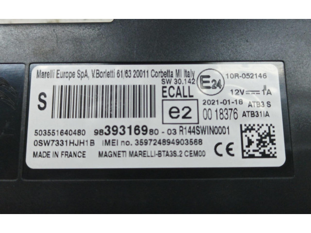 Блок управления 9839316980   Citroen Berlingo