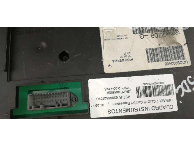 Спидометр (приборный щиток) 8200582709G   Renault Clio III  