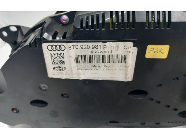 Панель приборов 8T0920981B, 503001520505 Audi A5 8T 8F