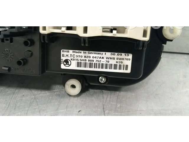 Блок управления климат-контролем 3T0820047AK, 3T0820047AB Skoda Yeti (5L)