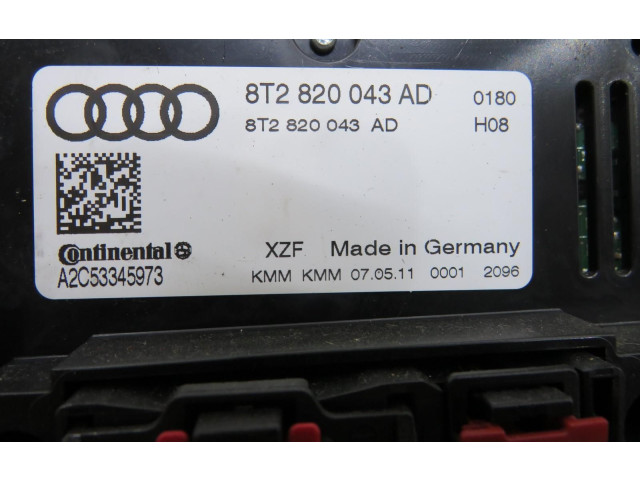 Блок управления климат-контролем 8T2820043AD   Audi Q5 SQ5